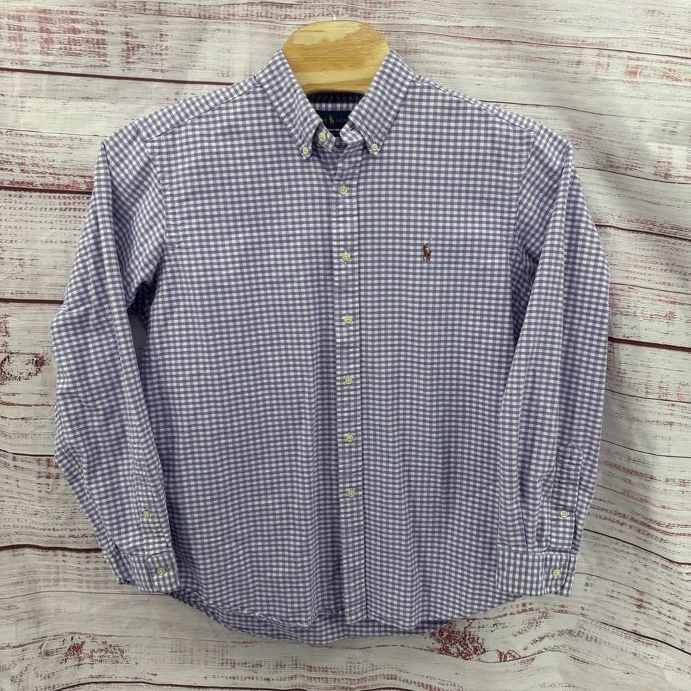 Ralph Lauren Shirt Mens XL Classic Fit Gingham‎ Plaid Button Down Casual Preppy